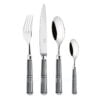 Ercuis Paquebot 24 pcs Silver Plated Cutlery Set Black