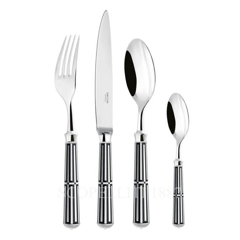 ercuis flatware black paquebot