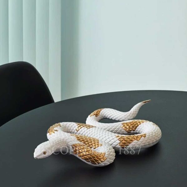 lladro snake sculpture
