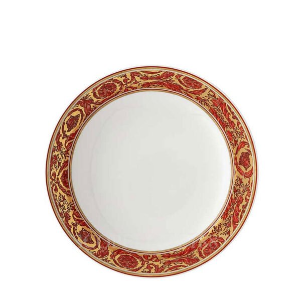 medusa garland soup plate red