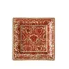 Versace Square Plate 18 cm Medusa Garland Red