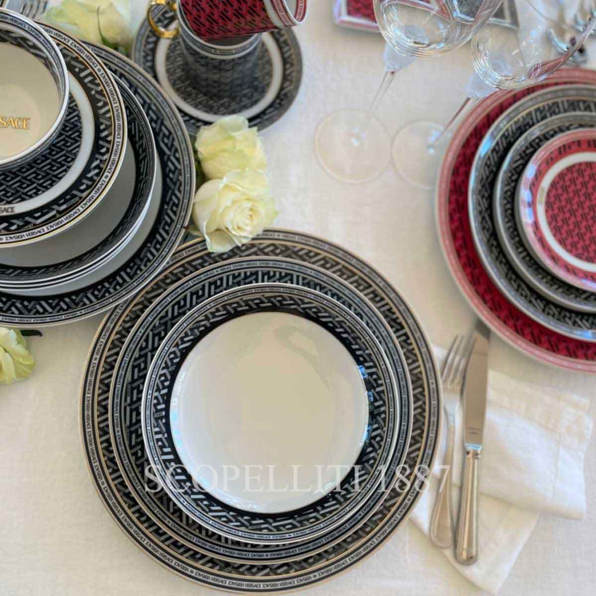 new versace plates greca signature set