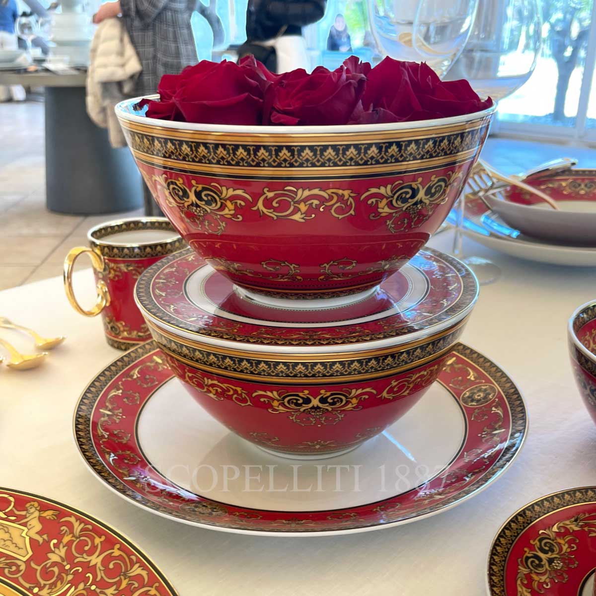 Versace Dinnerware Collection, Medusa Red