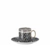 Versace Coffee Cup and Saucer La Greca Signature Black