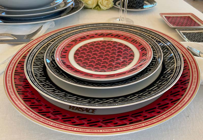 versace plates la greca signature