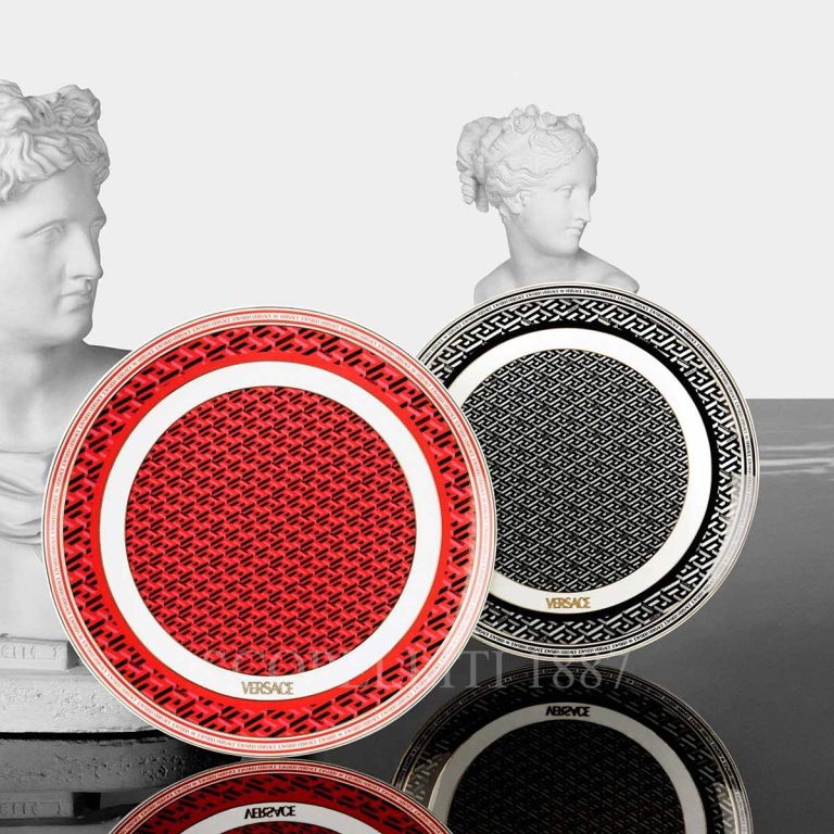 versace service plates la greca signature