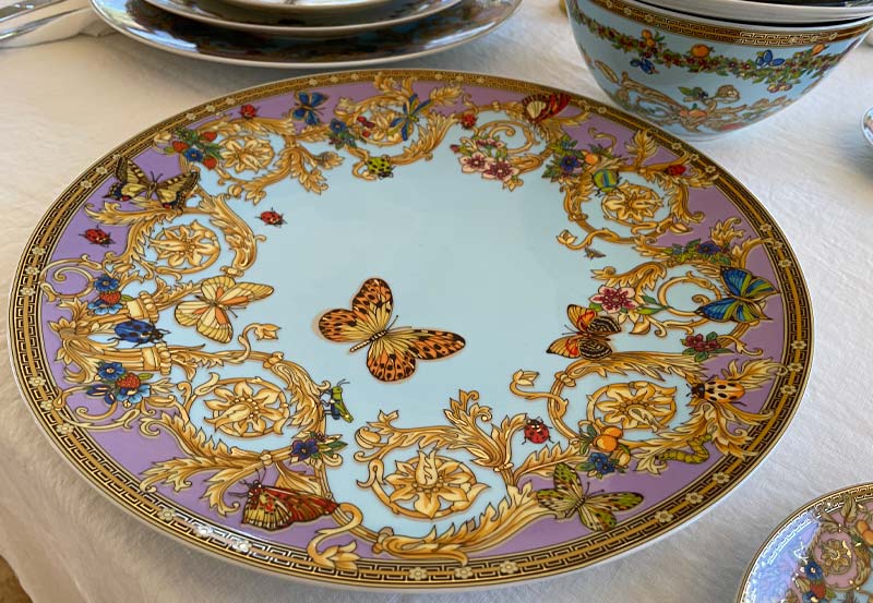 Versace Rosenthal Meets Butterfly Garden Dinnerware