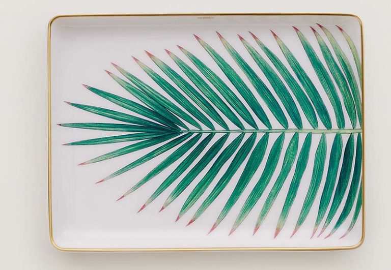 hermes sushi plate palm