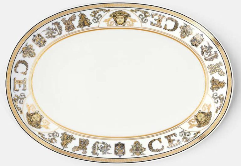 versace oval platter