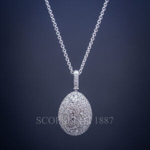 faberge egg pendant with diamonds