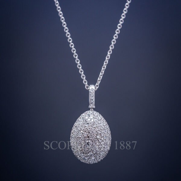 faberge egg pendant with diamonds