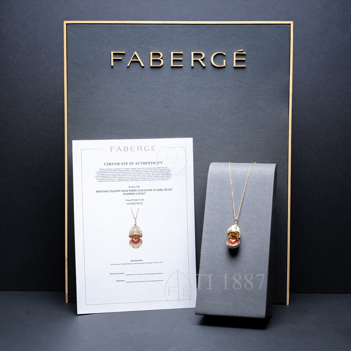 faberge jewelry certificate of authenticity