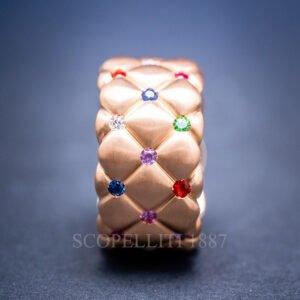 faberge treillage ring with gemstones