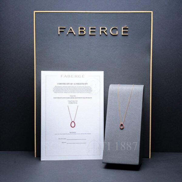 faberge jewelry certificate of authenticity necklace