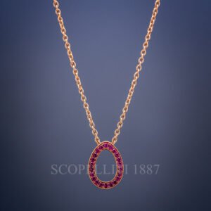 faberge necklace with ruby