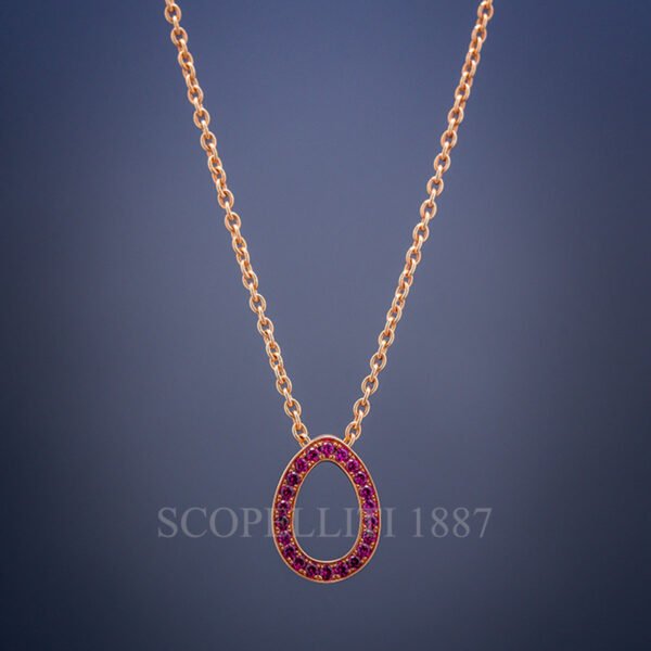 faberge necklace with ruby