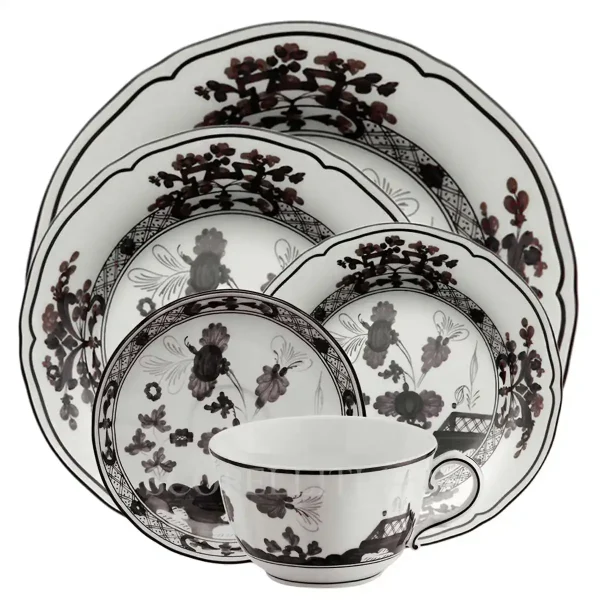 ginori 1735 oriente italiano albus 5 piece place setting