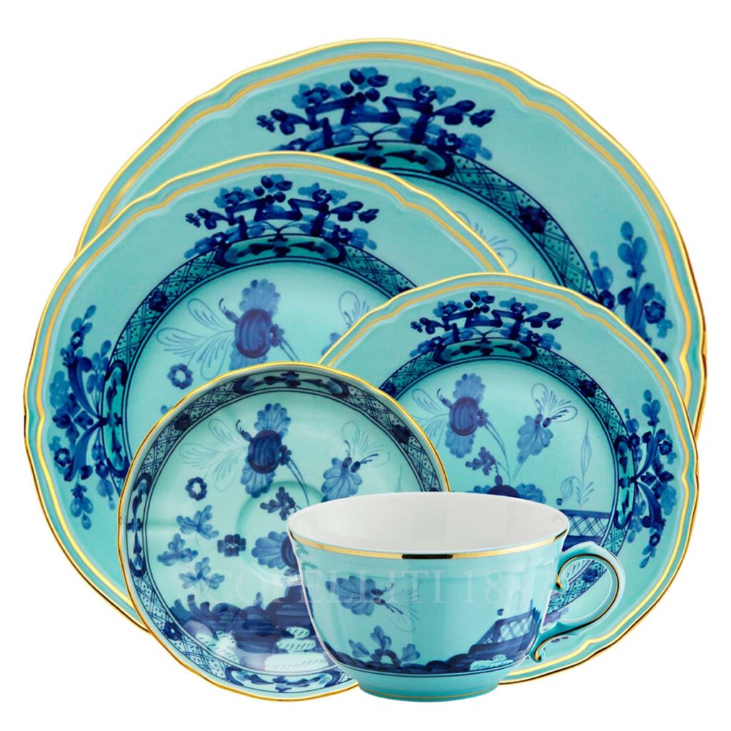 ginori oriente italiano dinner set iris