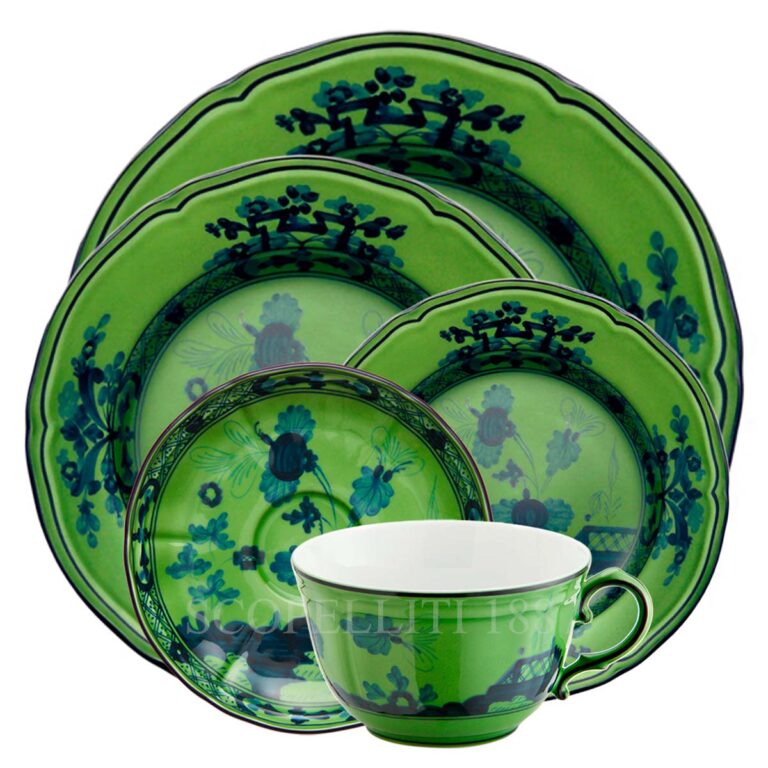 ginori oriente italiano dinner set malachite