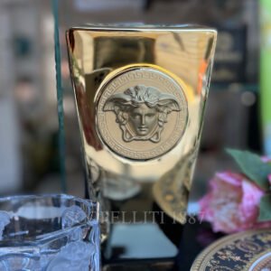 versace vase medusa gold
