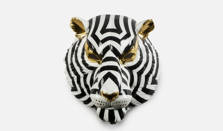 lladro tiger mask luxury gifts animal lovers