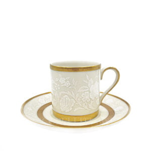 mikasa antique lace coffee cup and saucer