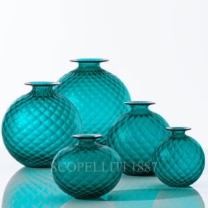 venini monofiore balloton vases paraiba sandblasted