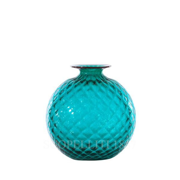 venini monofiore balloton vase paraiba small glossy