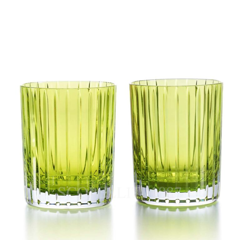 baccarat harmonie tumblers light green set of 2
