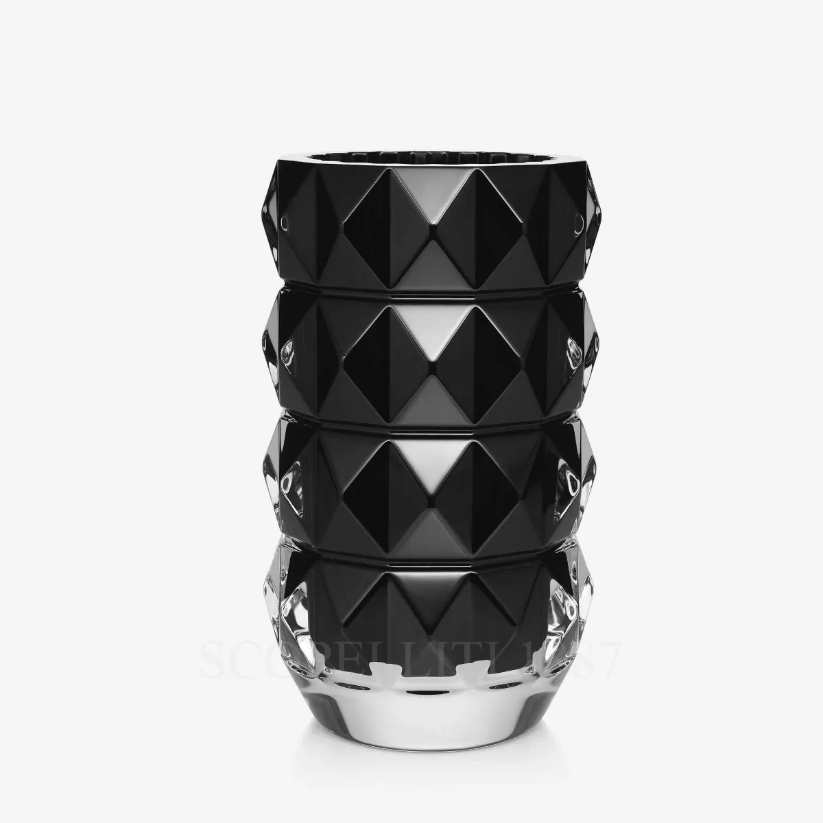 baccarat louxor black vase