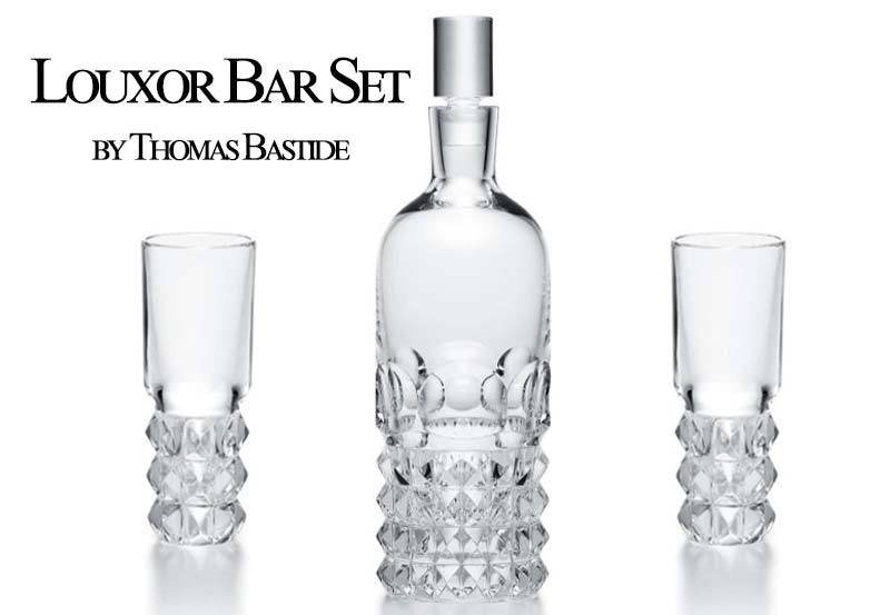 new baccarat louxor bar set for vodka