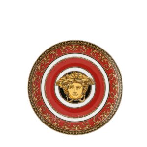 versace bread plate medusa red new