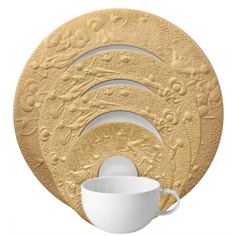 rosenthal studio line magic flute 5 piece place setting gold