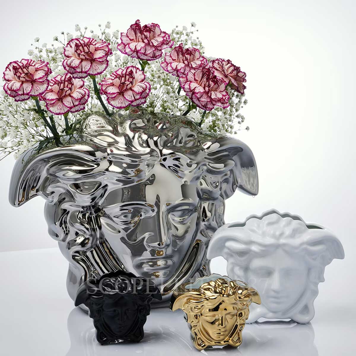 Versace Vase 15 cm White Medusa Grande - Versace Medusa Gift