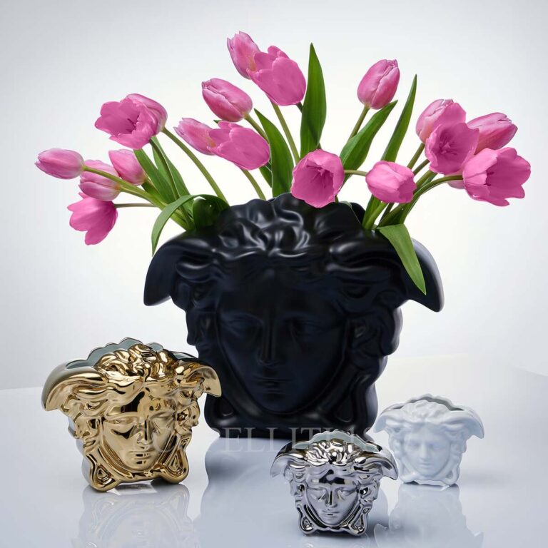 versace medusa vases