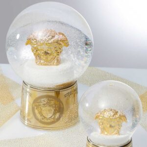 versace snow spheres golden medusa