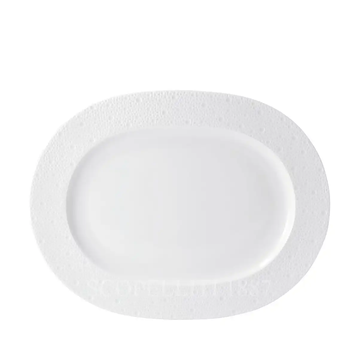 bernardaud ecume white oval platter 35 cm