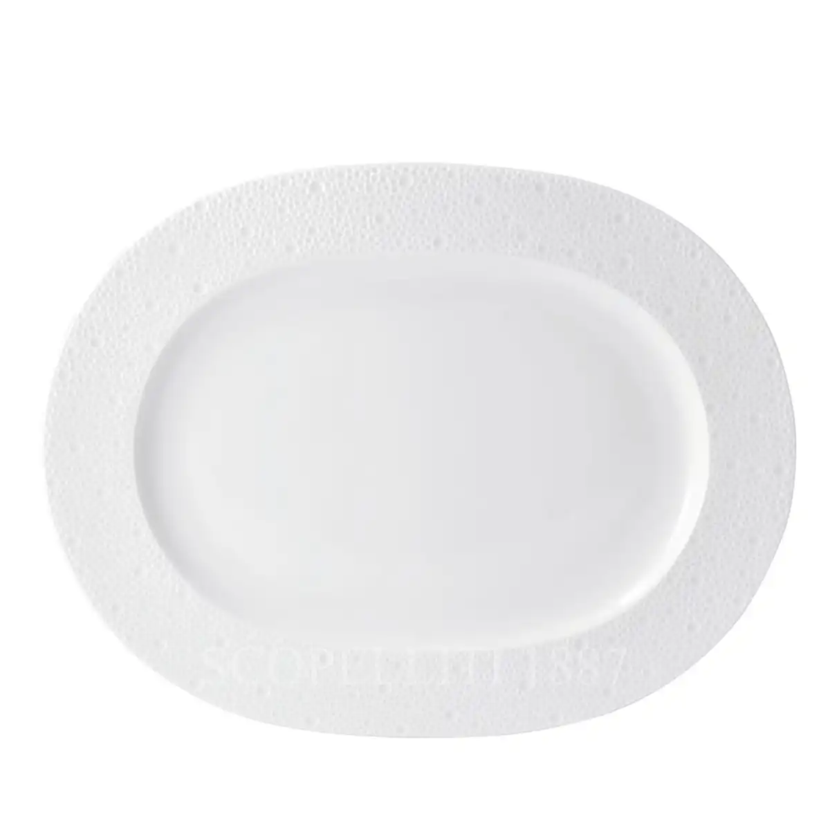 bernardaud ecume white oval platter 42 cm