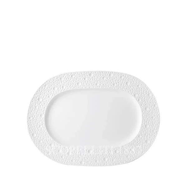 bernardaud ecume white relish dish 21 cm