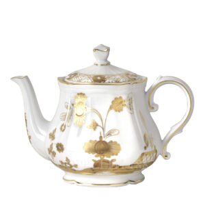 ginori orinete italiano teapot gold