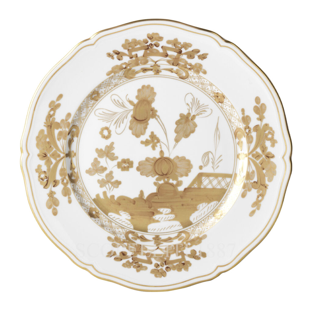 ginori aurum gold charger plate oriente italiano