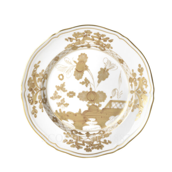 ginori aurum gold dessert plate oriente italiano