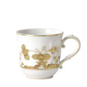 ginori aurum gold mug oriente italiano