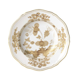 ginori aurum gold soup plate oriente italiano