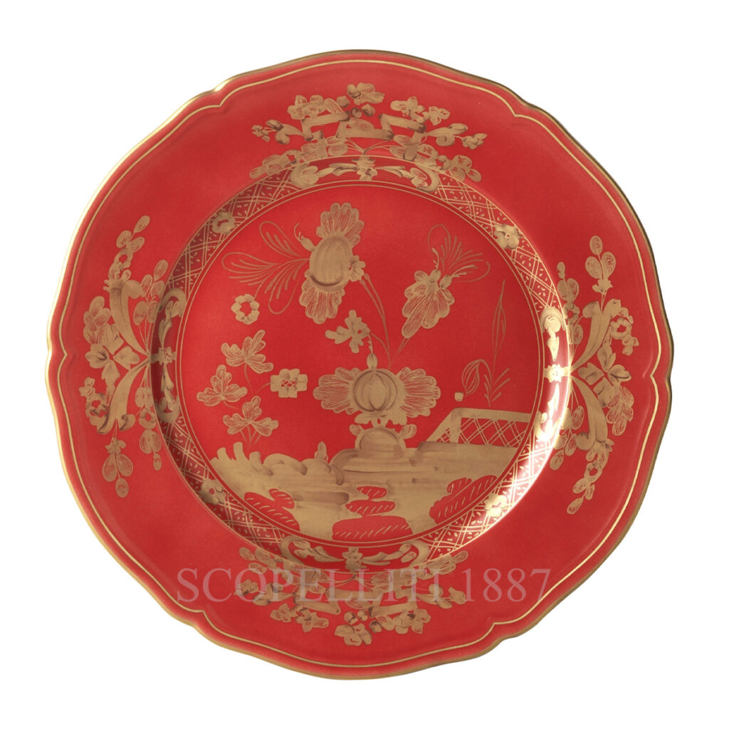 ginori rubrum charger plate oriente italiano