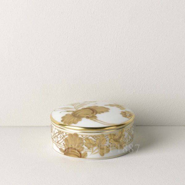 ginori scented stone box oriente italiano aurum gold