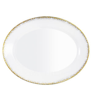 haviland souffle d'or oval dish