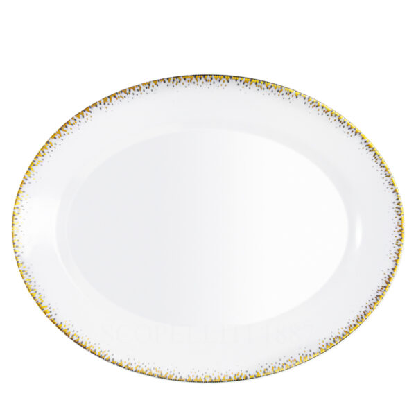 haviland souffle d'or oval dish