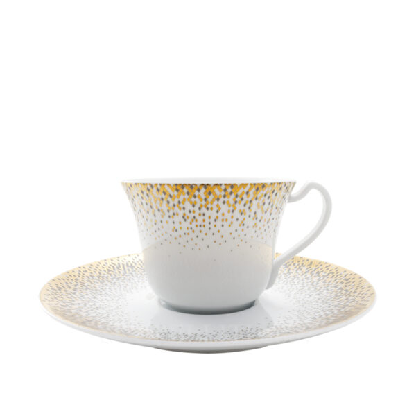 haviland souffle d'or breakfast cup and saucer