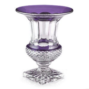 saint louis versailles vase purple 25 cm
